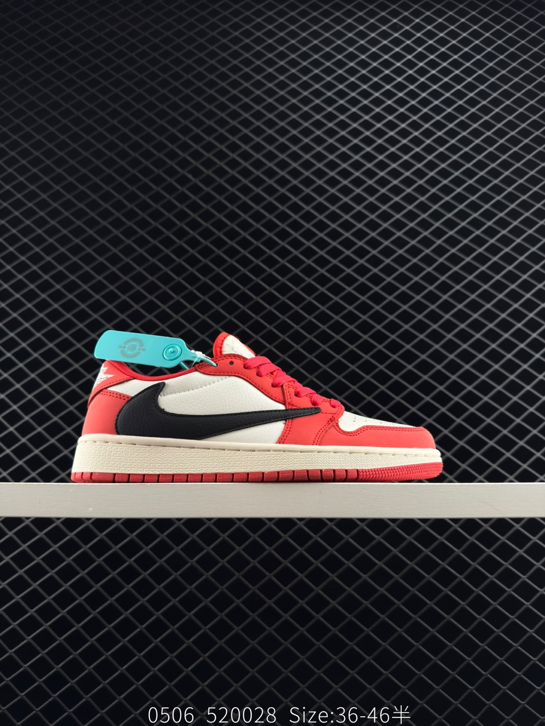 fragment design x Travis Scott x Nike Air Jordan 1 Low OG SP”Black/Green Toe“